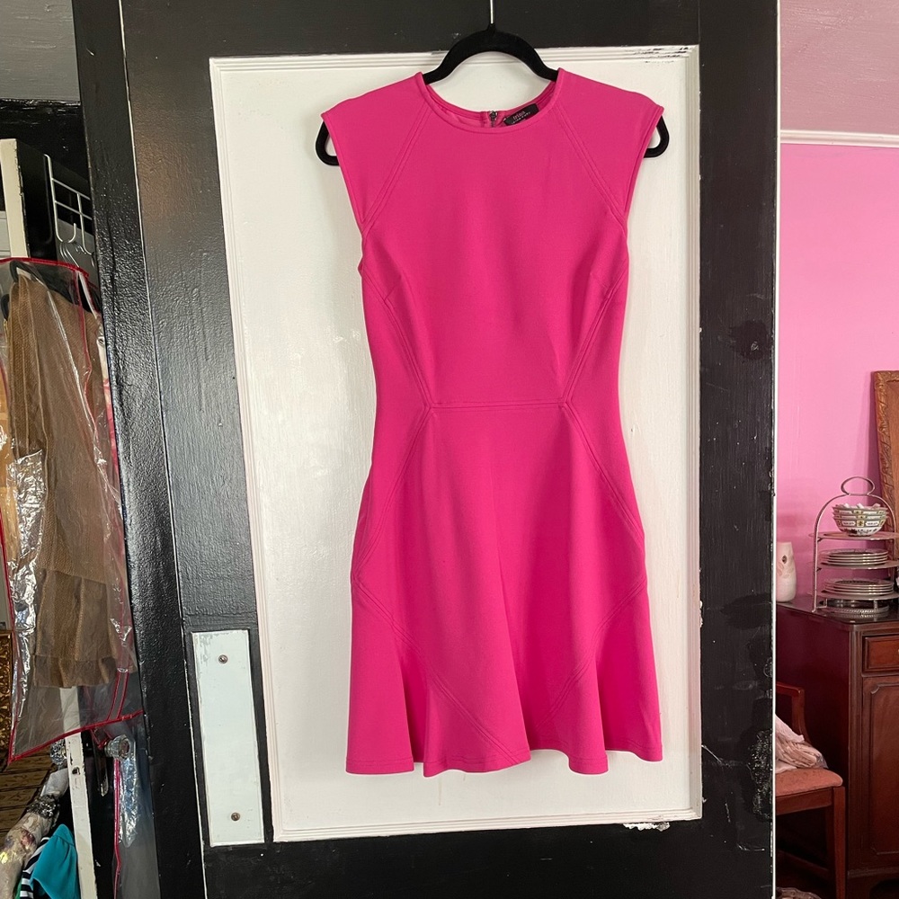 Hot pink dress altered to size 00